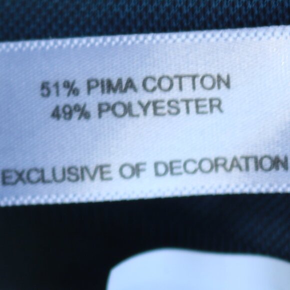 NEW Cutter & Buck Teal Tonal Stripe Dry Tec Embroidered NH Patch Golf Shirt Sz S - Picture 9 of 9